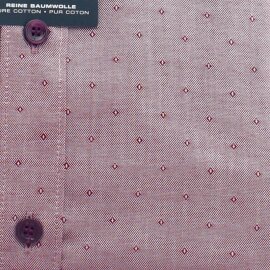 MARVELIS Hemd BODY FIT Jacquard langarm mit Ausputz