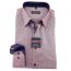 MARVELIS Hemd BODY FIT Jacquard langarm mit Ausputz