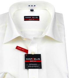 MARVELIS chemise pour homme BODY FIT uni à manches longue (6799-64-20e) 44