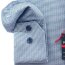 MARVELIS Hemd BODY FIT Jacquard langarm mit Kontrast Ausputz