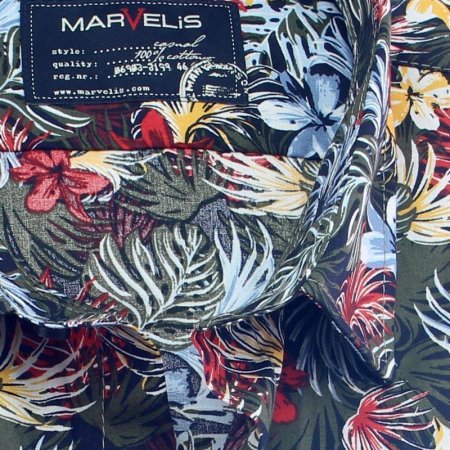 MARVELIS Hemd CASUAL tropical print halbarm