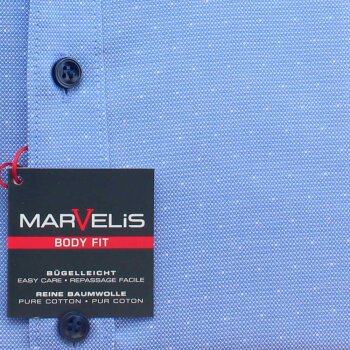 MARVELIS chemise pour homme BODY FIT à manches courtes tropical