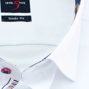 OLYMP Level Five BODY FIT a uni camisa para hombres mangas cortas