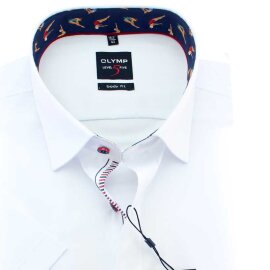 OLYMP Level Five BODY FIT a uni camisa para hombres mangas cortas