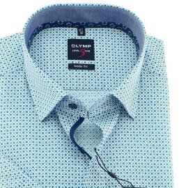 OLYMP Level Five BODY FIT a modern print camisa para hombres mangas cortas