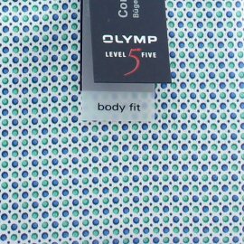 OLYMP Level Five BODY FIT a modern print camisa para hombres mangas cortas
