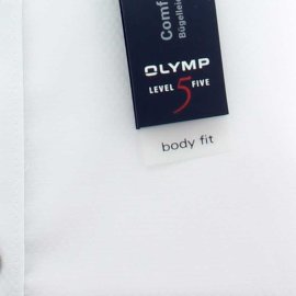 OLYMP Shirt Level Five BODY FIT jacquard short sleeve 37-38 (S)