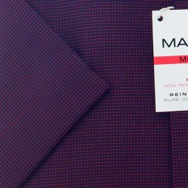 MARVELIS men´s Shirt MODERN FIT diamond jacquard short sleeve 39-40 (M)