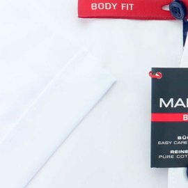 MARVELIS Uni camisa para hombres BODY FIT mangas cortas tropical 39-40 (M)