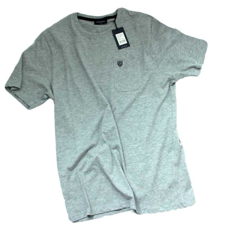 T-shirt à col rond et demi-manches de PRE END avec une poche poitrine