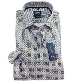 OLYMP Level Five BODY FIT a print camisa para hombres...