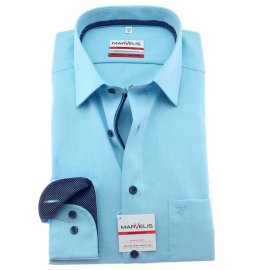 MARVELIS Men´s Shirt MODERN FIT chambray long sleeves