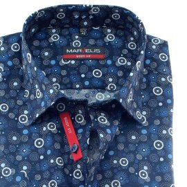 MARVELIS chemise pour homme BODY FIT élégante imprimée à manches courtes