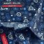 MARVELIS chemise pour homme BODY FIT élégante imprimée à manches courtes