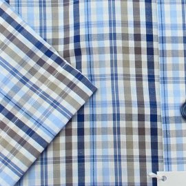MARVELIS Men`s Shirt MODERN FIT checkered short sleeve 41-42 (L)
