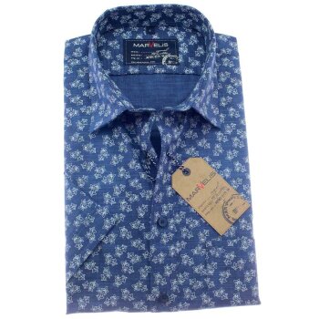MARVELIS chemise pour homme CASUAL chambray à manches courtes