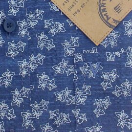 MARVELIS chemise pour homme CASUAL chambray à manches courtes