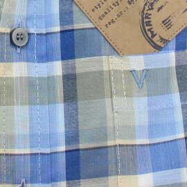 MARVELIS Casual chemise pour homme carreau à manches courtes