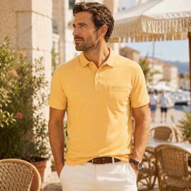 REDMOND poloshirt wash & wear with breast pocket,...