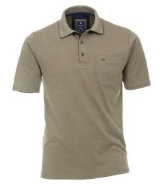 REDMOND Poloshirt Wash & Wear mit Brusttasche, halbarm