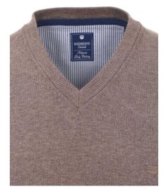 Herren Pullunder, V-Ausschnitt, Marke REDMOND, 100% Baumwolle