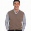Herren Pullunder, V-Ausschnitt, Marke REDMOND, 100% Baumwolle