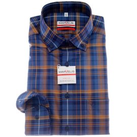 MARVELIS shirt MODERN FIT maxi plaid long-sleeved