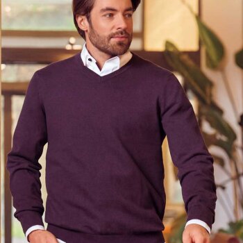 MARVELIS pullover with V-Neck, longsleeve