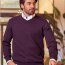 MARVELIS pullover with V-Neck, longsleeve
