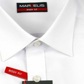 MARVELIS chemise pour homme BODY FIT uni à manches courtes (6799-12-00e) 36
