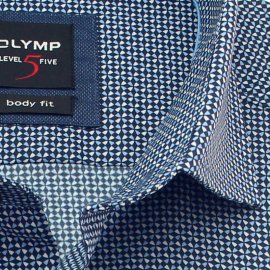 OLYMP Shirt Level Five BODY FIT modern print short sleeve