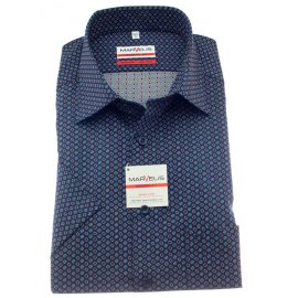 MARVELIS Men`s Shirt MODERN FIT print short sleeve