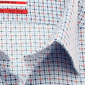 MARVELIS Hemd MODERN FIT modischer Druck langarm
