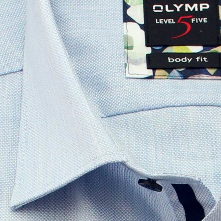 OLYMP Level Five BODY FIT a diamante camisa para hombres mangas largas