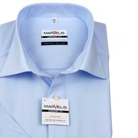 MARVELIS Men´s Shirt one colour short sleeve (7973-12-11) 40