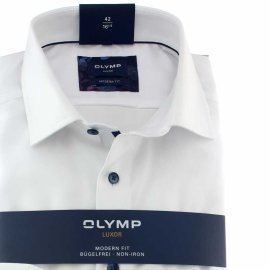 OLYMP LUXOR Men`s Shirt MODERN FIT uni long sleeve