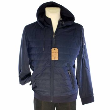 MARVELIS Steppjacke mit Reißverschluss und Kapuze