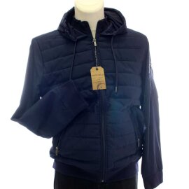 MARVELIS Steppjacke mit Reißverschluss und Kapuze