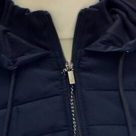 MARVELIS Steppjacke mit Reißverschluss und Kapuze