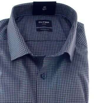 OLYMP LUXOR Hemd modern fit MINI karo langarm