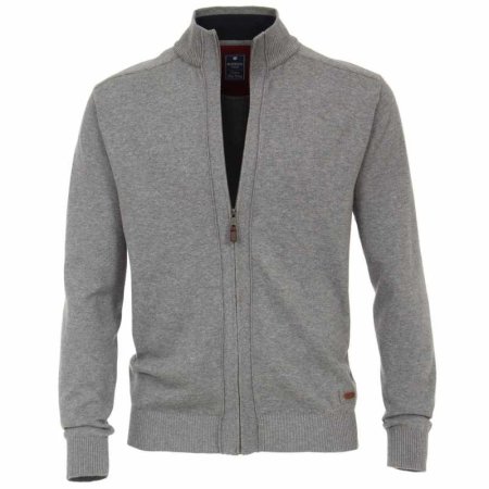 Mens cardigan, with a zipper, label REDMOND, 100% cotton
