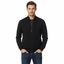 Herren Strickjacke, mit Reißverschluss, Marke...