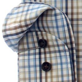 MARVELIS chemise pour homme MODERN FIT carreau à manches longue