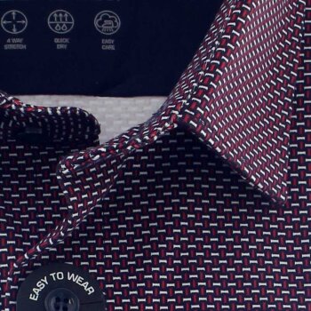 MARVELIS Jersey Hemd MODERN FIT modischer Druck EASY TO WEAR langarm