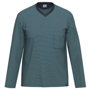 AMMANN pajama top with 1/1 sleeves and a V-neckline