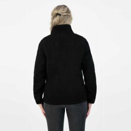 Veste sweat Kjelvik Teddy Lexi pour femme avec zip noir