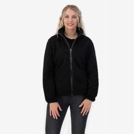 Veste sweat Kjelvik Teddy Lexi pour femme avec zip noir