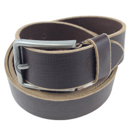 Mens belt (can be shortened) 40mm genuine leather, pin...