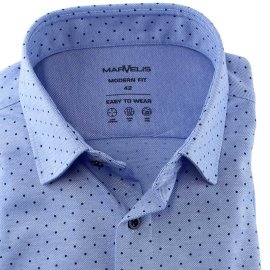 MARVELIS shirt MODERN FIT pique EASY TO WEAR long-sleeved