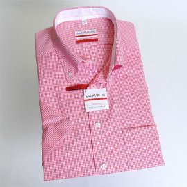 MARVELIS chemise pour homme SLIM FIT carreau à manches courtes (7713-12-87)